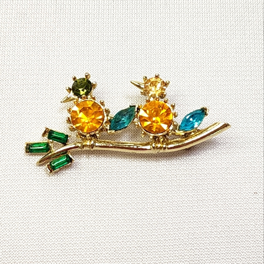 Birds on a Branch Brooch